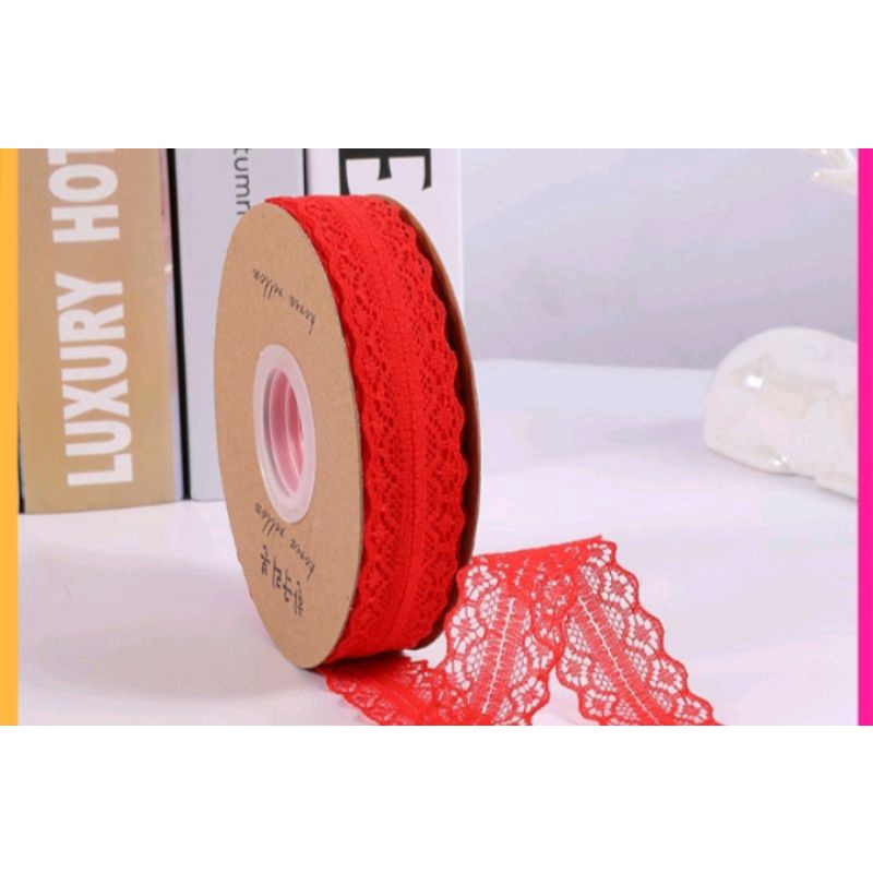 Ruy băng ren 3cm giá 1 mét nhiều màu
