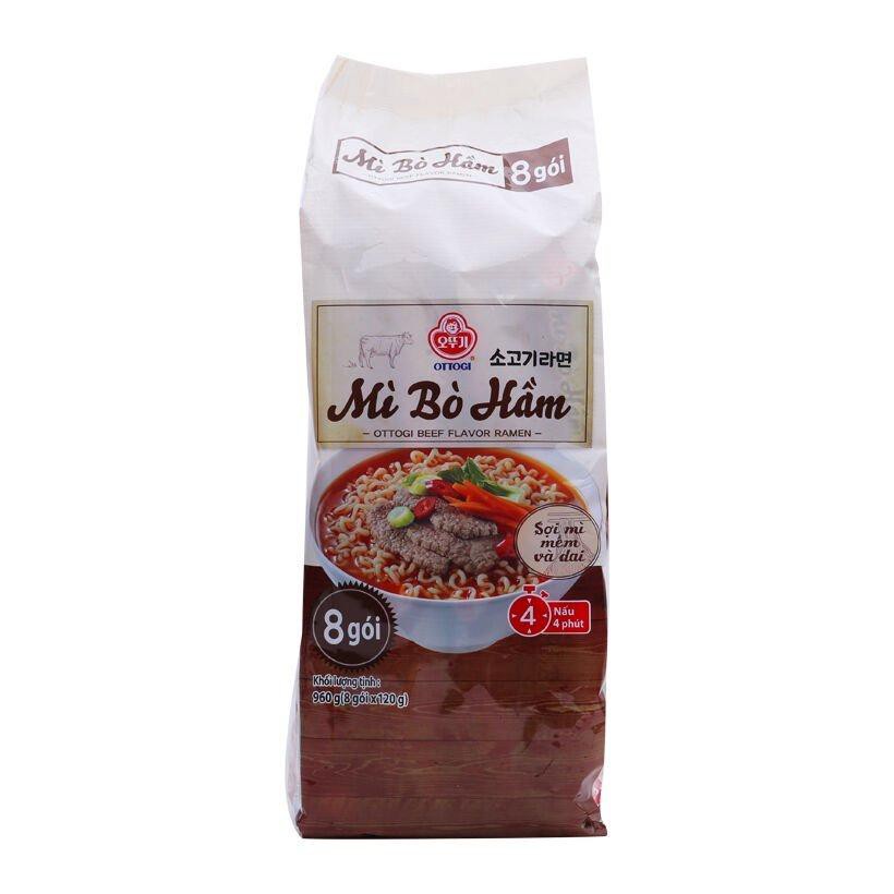 Mì bò hầm hàn quốc ottogi 120 g lốc 8 gói | BigBuy360 - bigbuy360.vn