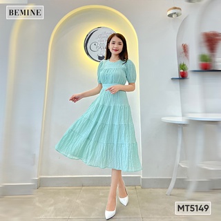 Đầm maxi đi biển BEMINE MT5149XANH