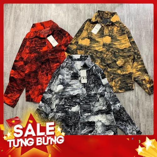 Áo đôi Sơ Mi Loang hàng cao cấp - Hàng nhập khẩu