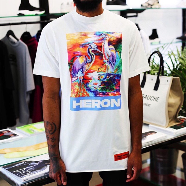 Áo thun ngắn tay Heron Preston print T-shirt ss20