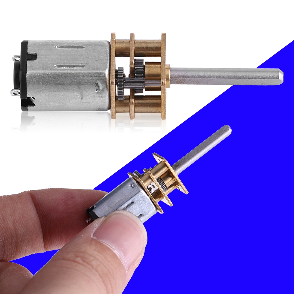 Động cơ bánh răng DC 12V tốc độ 100RPM/ 200RPM/ 2000RPM tùy chọn