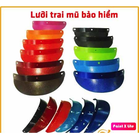 Lưỡi trai gắn vào mũ nón bảo hiểm 1/2 và 3/4 đầu