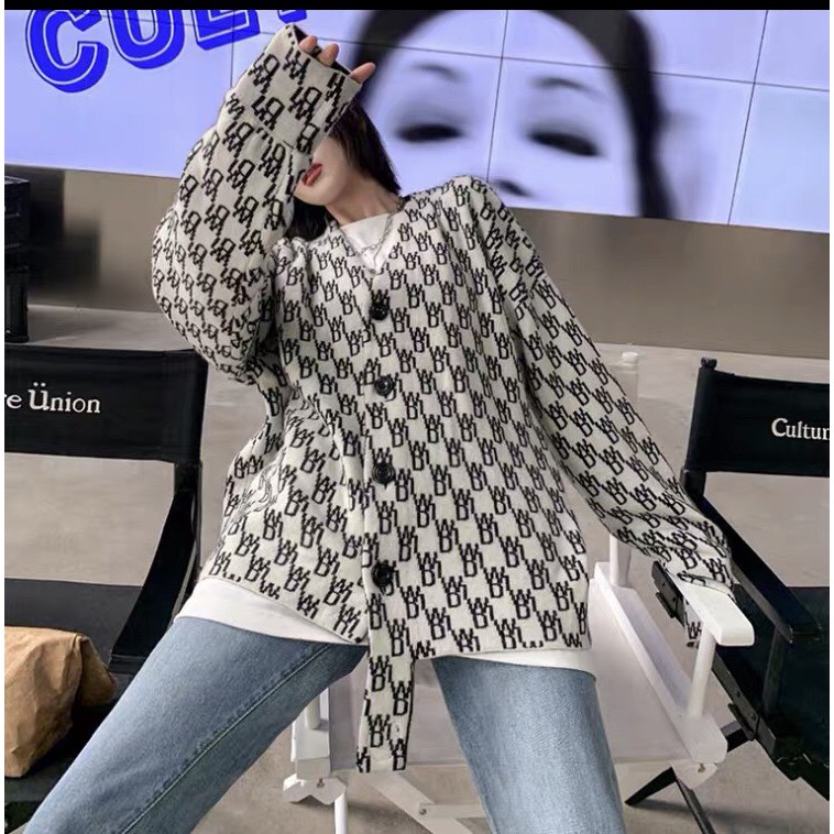 Áo Cardigan Nữ Dài Tay Vạt Thụng In Chữ 3D Siêu Lạ Ulzzang AK01 | BigBuy360 - bigbuy360.vn