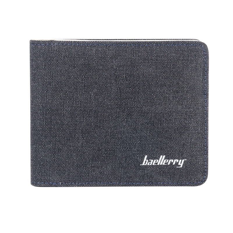Ví vải canvas BAELLRY Hàn Quốc phong cách tối giản,Bóp nam Qùa tặng cá nhân