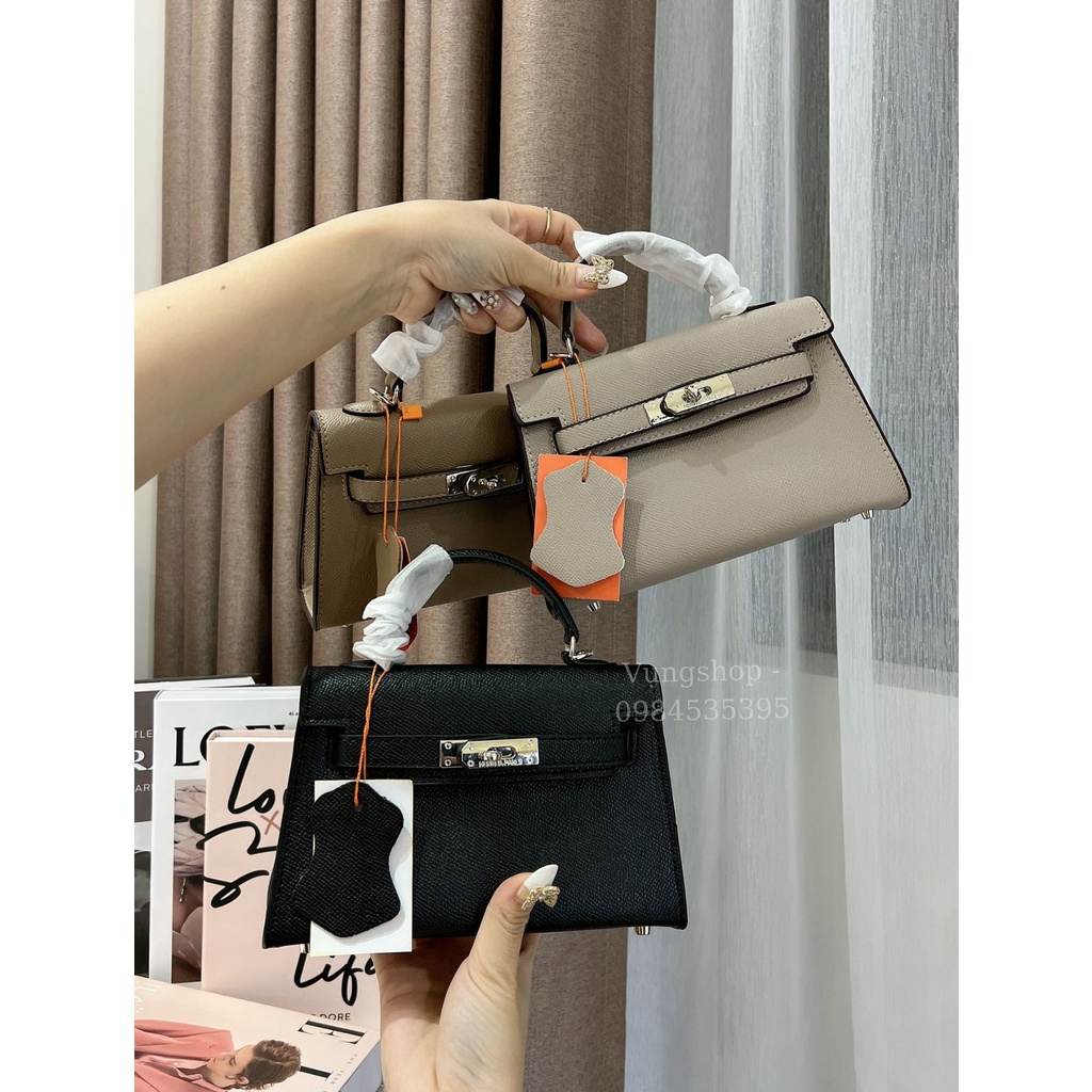 Túi Đeo Chéo, Túi Xách, Túi HM Mini Size 19 Bản 2 Dây, Da Test,  Ảnh Chụp Thật- VụngShop