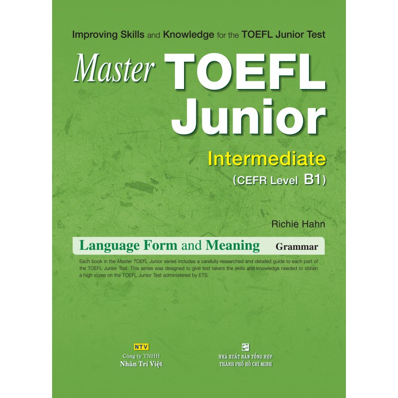 Master Toefl Junior Intermediate (CEFR Level B1) - Language Form and Meaning