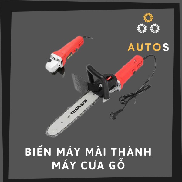 Lưỡi cưa xích gắn máy mài tạo máy cắt gỗ mini CHAIN SAW