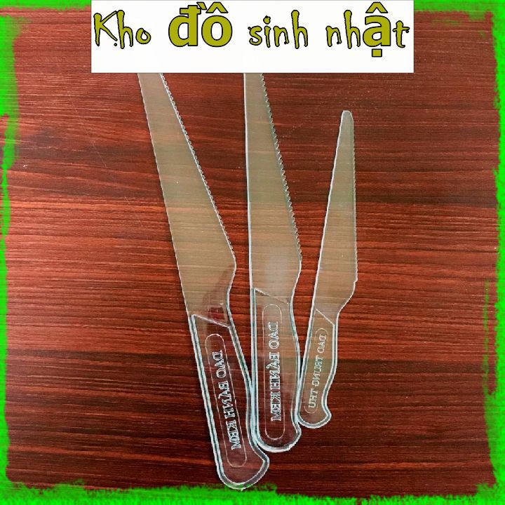 Bịch 100 dao cắt bánh kem - cỡ vừa 22Cm