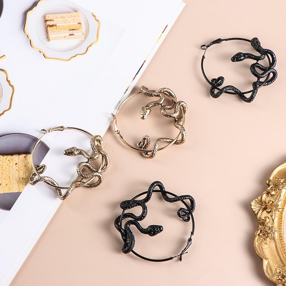 ORIENTLII Khuyên Tai Hình Rắn Phong Cách Gothic Thời Trang