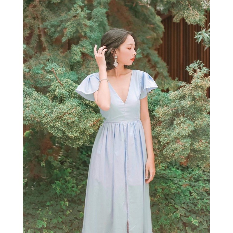 Đầm Mary xoè tầng màu xanh hai phiên bản tha hồ lựa chọn ạ | BigBuy360 - bigbuy360.vn