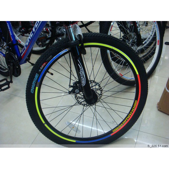 Đề can dán trang trí viền bánh xe đạp tiện dụng chất lượng cao