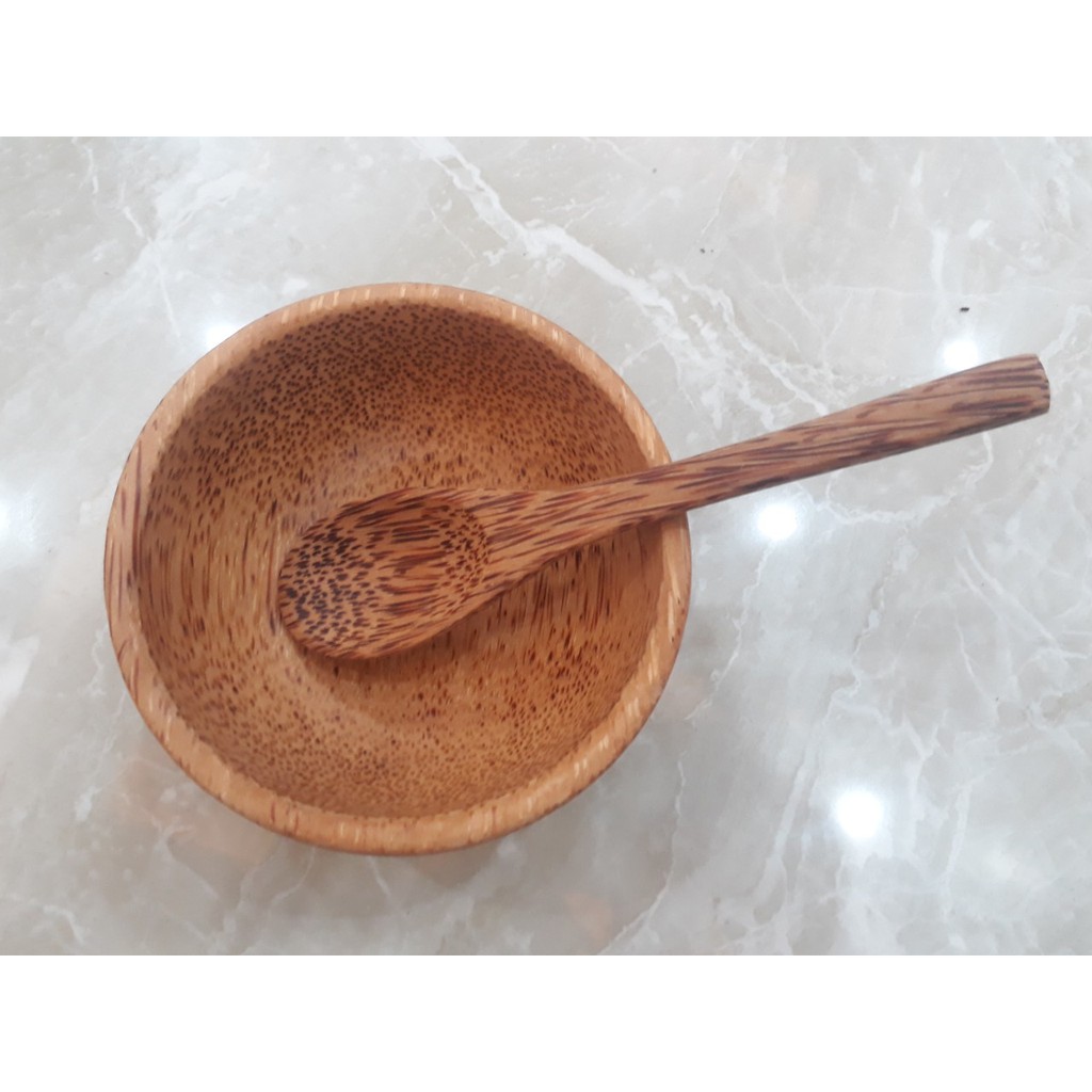 bát gỗ dừa muỗng dừa
