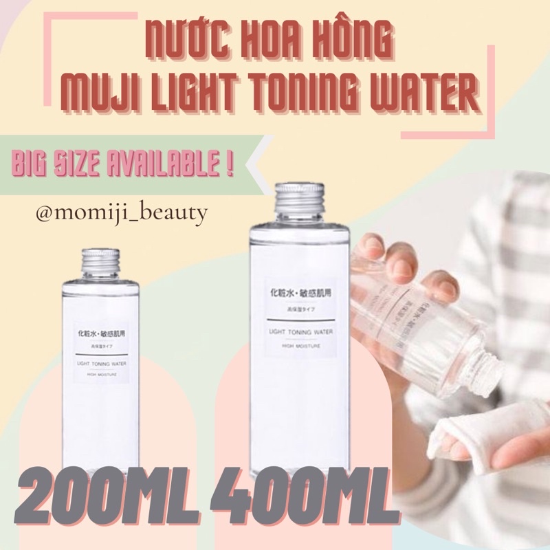 Nước hoa hồng Muji light toning water