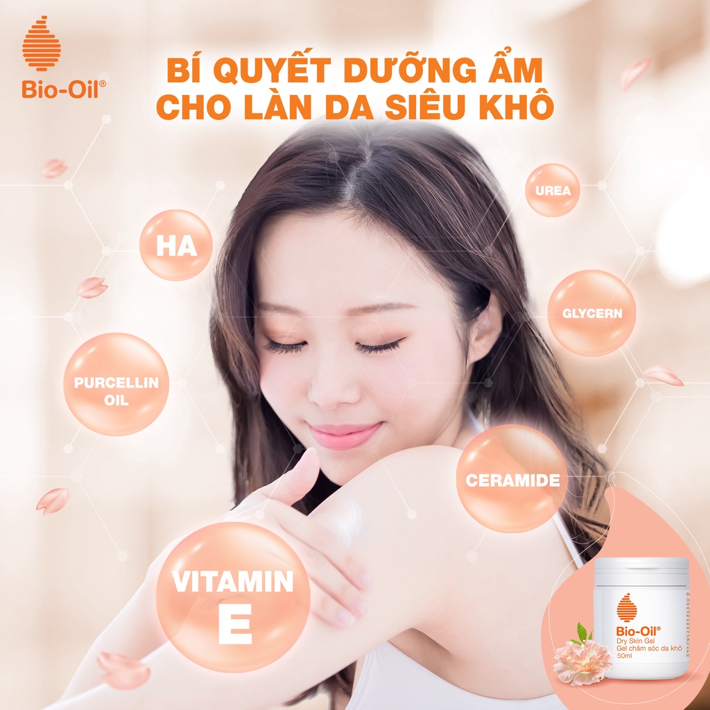 [HSD 8/2025] Gel chăm sóc da chuyên biệt dành cho da khô - BIO-OIL DRY SKIN GEL (lọ 50ml)