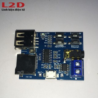 Module giải mã khuếch đại âm thanh mp3 hỗ trợ thẻ nhớ TF usb [L2D]