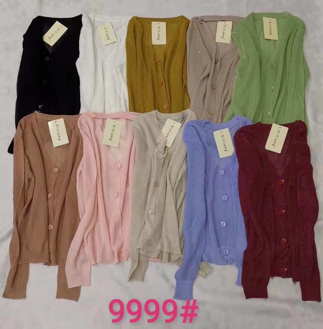 Áo len lưới mỏng cổ tim (video+ảnh thật) | WebRaoVat - webraovat.net.vn