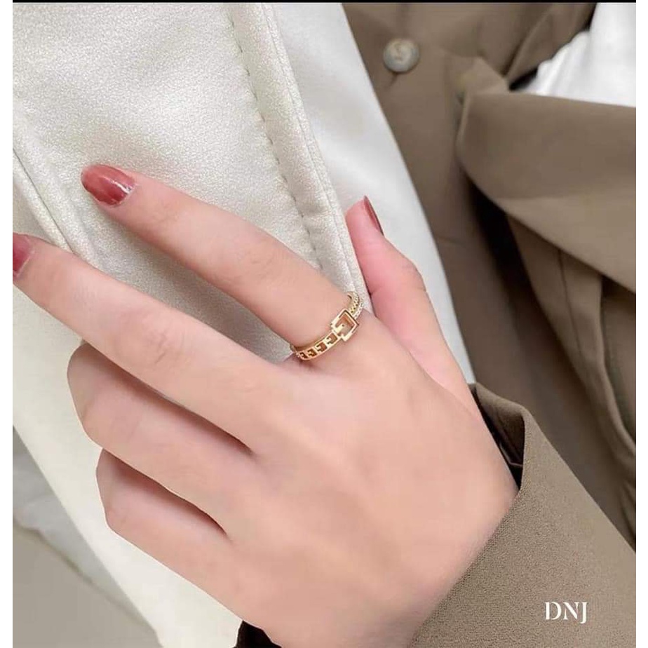Nhẫn nữ BẠC TA mặt độc đẹp kiểu dáng sang chảnh quý phái -TRANG SỨC BẠC VÀ TRAI gian hàng chính hãng cam kết bạc chuẩn