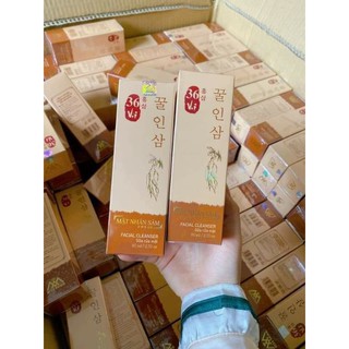 [chính hãng] sữa rửa mặt mật nhân sâm 36 vị+bông rửa mặt