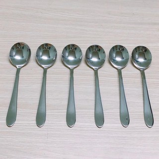 Muỗng Soup Inox cao cấp 18-10 Hiệu TH dài 19cm - Thép không gỉ sáng bóng