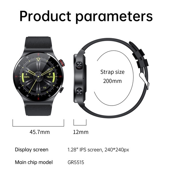 Đồng Hồ Thông Minh LIGE ECG + PPG Kết Nối Bluetooth Chống Thấm Nước Cho IOS Android