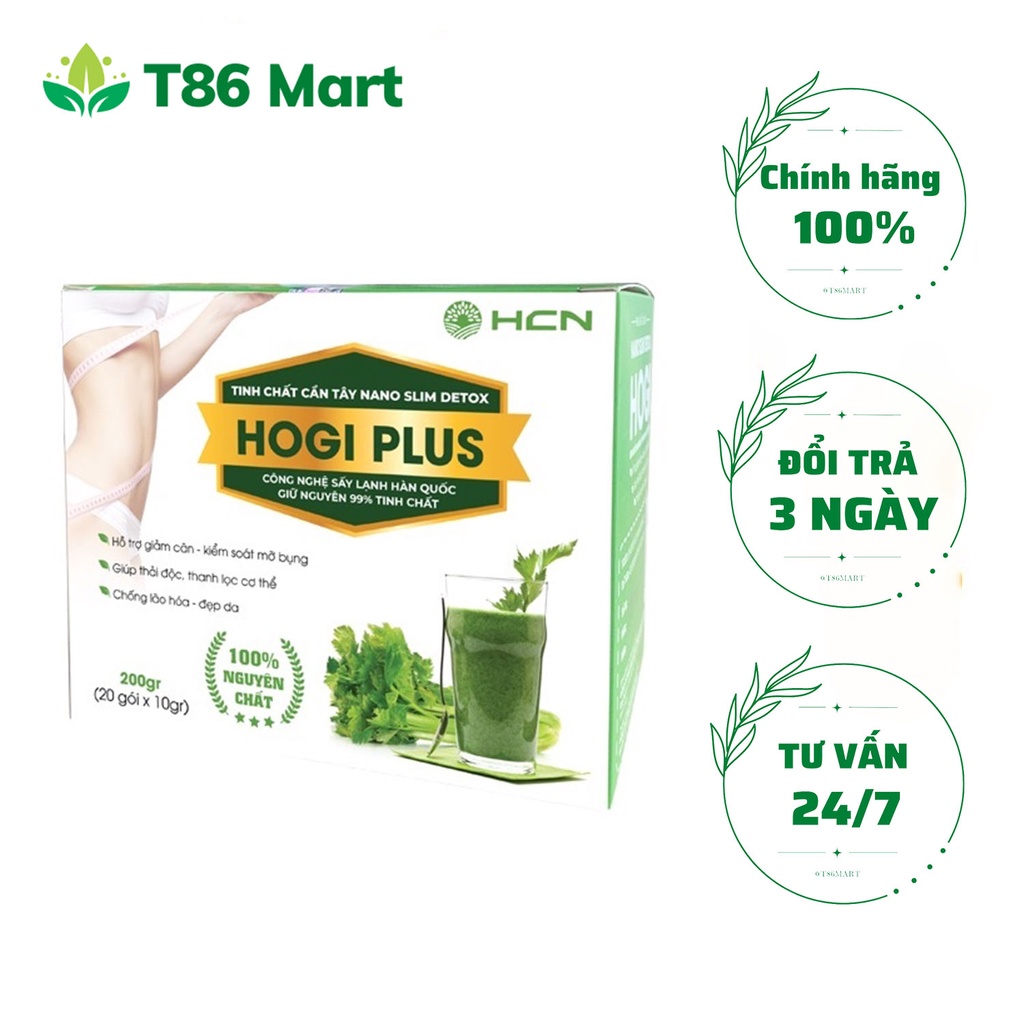 Tinh Chất Bột Cần Tây Nano Slim Detox Hogi Plus Hỗ Trợ Giảm Cân Thanh Lọc Giải Độc Cơ Thể