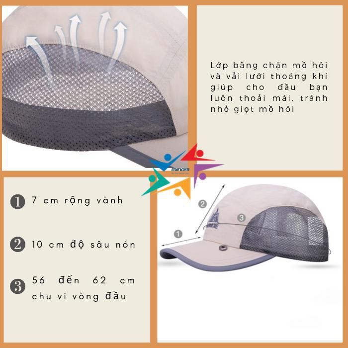 Mũ chống nắng che gáy chạy trail chạy bộ câu cá Aonijie E4089