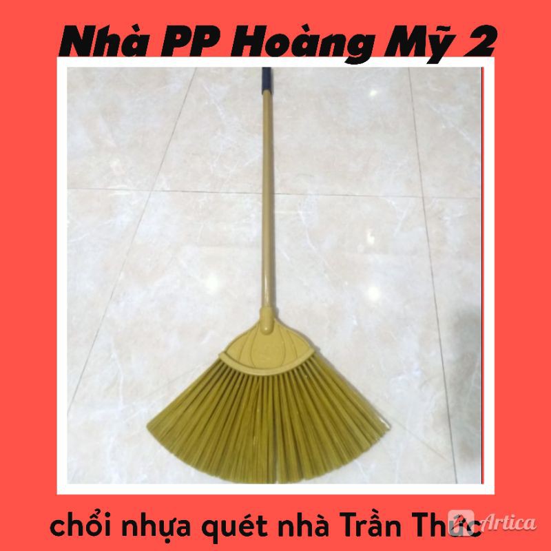 Chổi nhựa lông mềm Trần Thức (màu vàng)