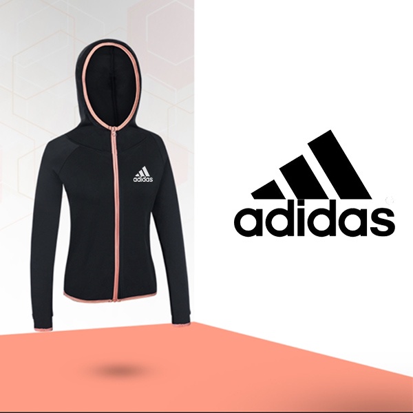 Adidas Áo Khoác Thể Thao Có Mũ Trùm Đầu Chất Liệu Thấm Hút Khô Thoáng Nhanh Chóng