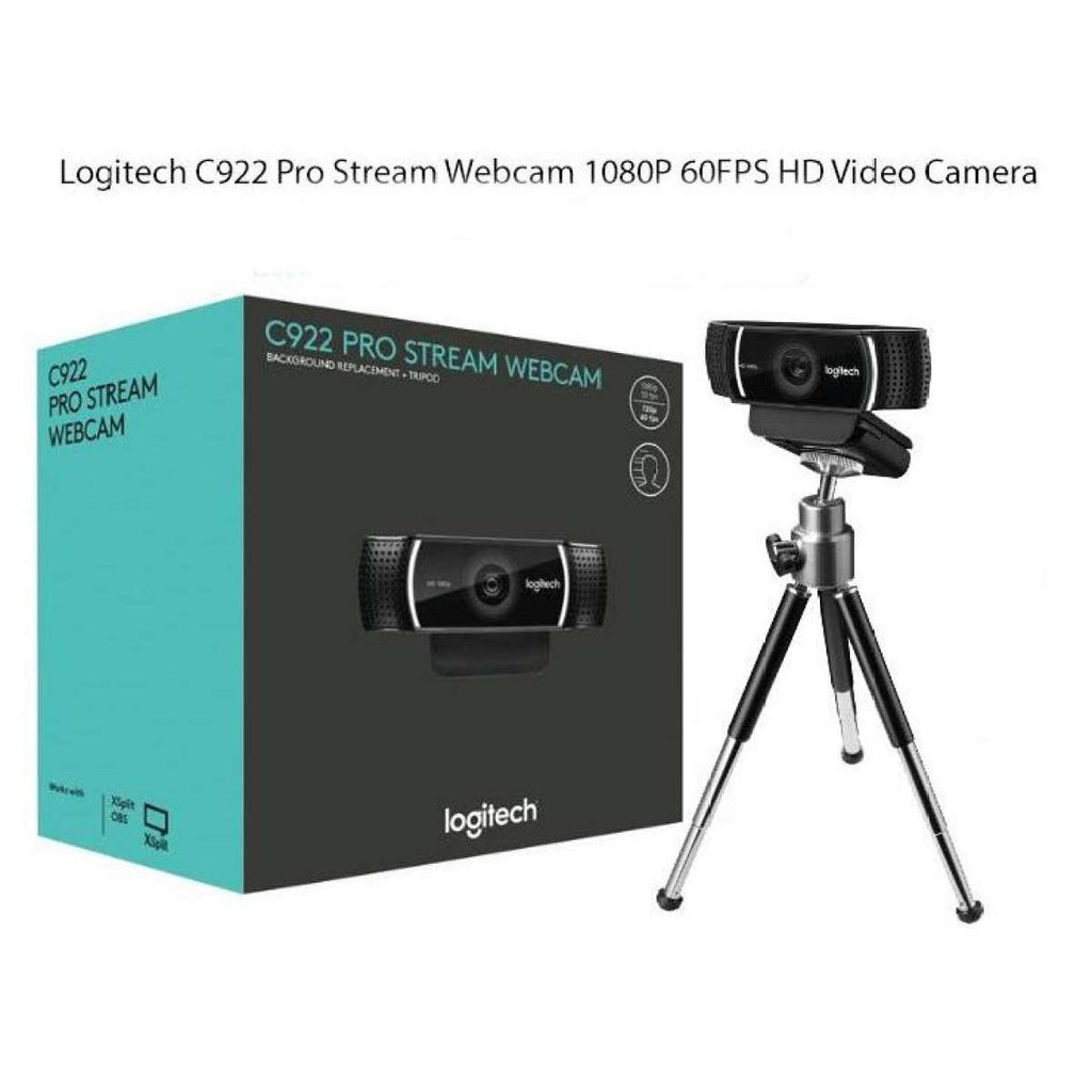 [Mã 99ELSALE hoàn 7% đơn 300K] Webcam Logitech C922 Pro Stream Full HD - Hàng chính Hãng