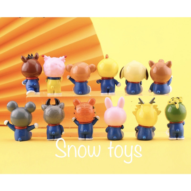 Mô hình Doraemon Doremon - Mẫu 12 con giáp Doraemon Doremon - 12 con giáp - Cao 5cm
