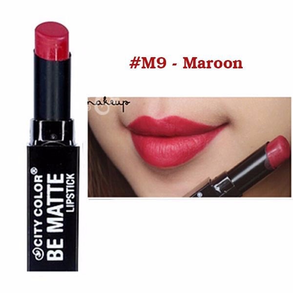 [Hot] Son Lì City Color Be matte Lipstick #M9 Maroon