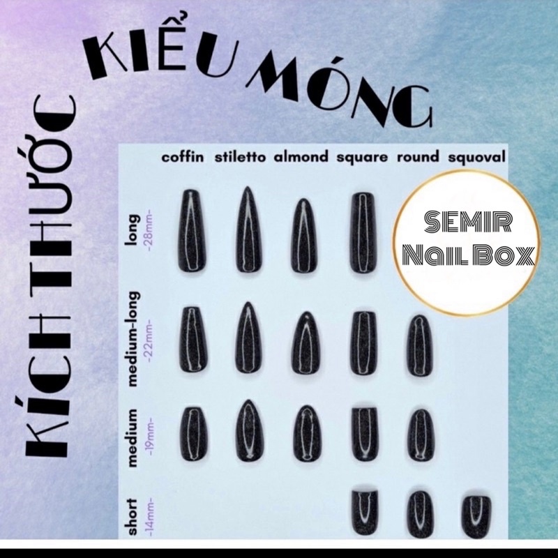 Nail Box thiết kế theo yêu cầu tone thạch đen đính charm chữ thập đá cá tính