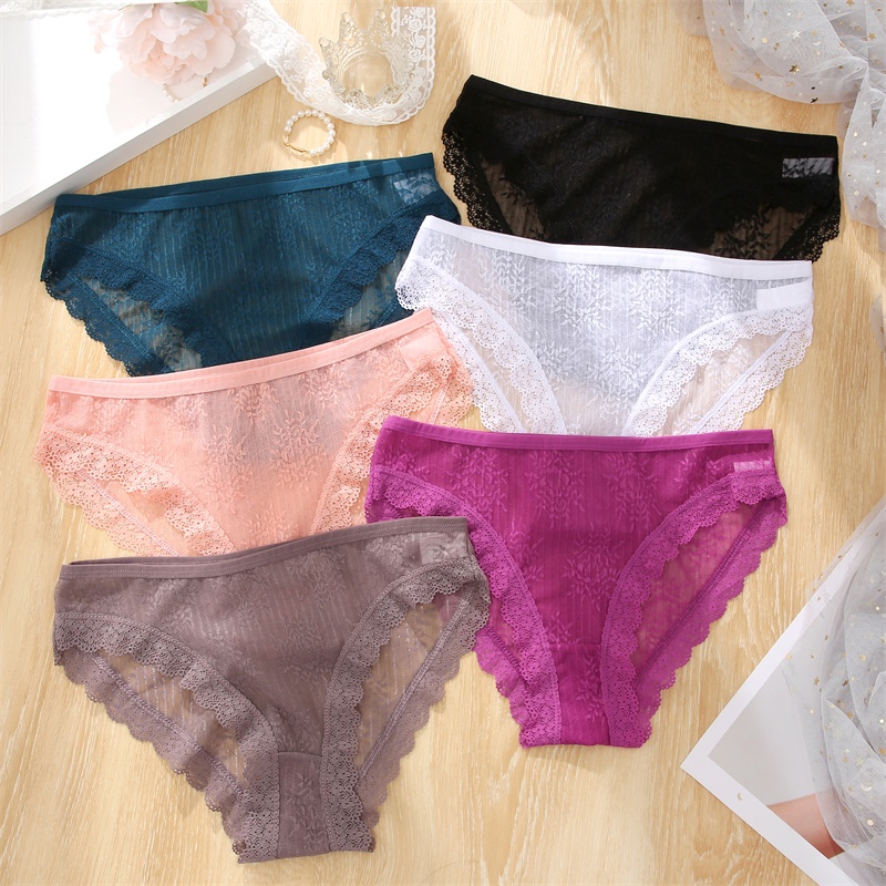 Cute Byte Quần Lót Nữ Phối Ren Hoa Dễ Thương Size S-XL