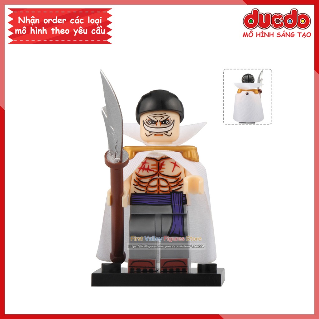 Minifigures Đảo hải tặc Sanji, Frank, Luffy, Sakazuki, Edward, D.Garp - Đồ chơi Lắp ghép Mini One Piece Koiruit KT1008