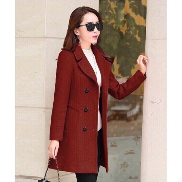 Áo Khoác Dạ Dài 6 Nút Kèm Đai , Áo Dạ Dáng Dài Túi Xéo 2 Lớp Dày Dặn Hàng Quảng Châu Cao | BigBuy360 - bigbuy360.vn