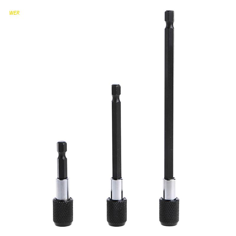 Set 3 Giá Đỡ Đầu Tua Vít Lục Giác 1 / 4 '' 60-150mm