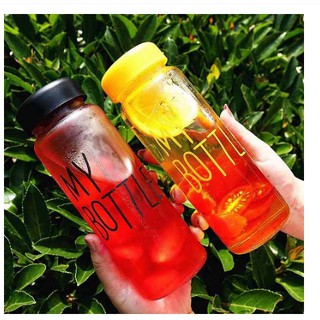 Chai nước thủy tinh my bottle 420ml-bình nước thủy tinh my bottle đa năng