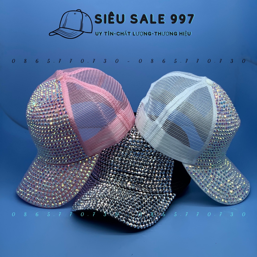 NÓN KẾT ĐÍNH ĐÁ QC NHẬP HÀNG NGƯỜI LỚN 3 MÀU THỜI TRANG HÀNG NHẬP