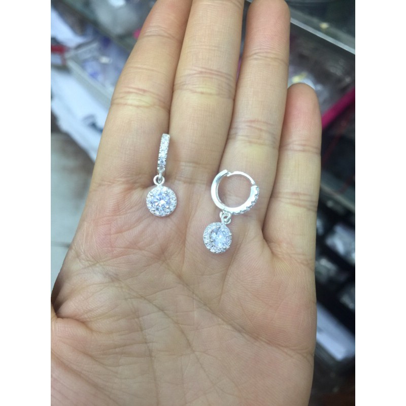 Khuyên tai bạc nmj cao cấp