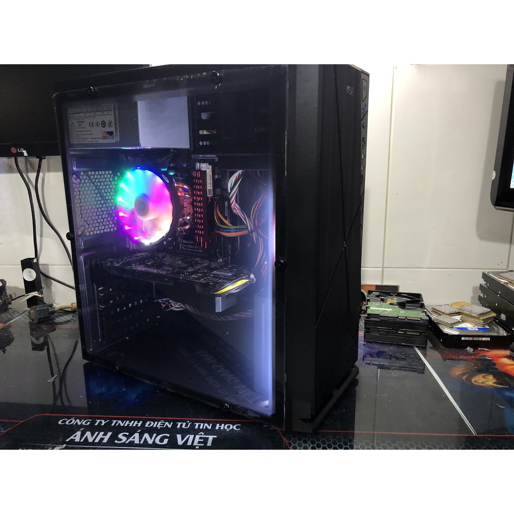 Bộ Thùng máy game Fifa 4, GTA 5, A8 7600K, Ram 8G, VGA RX560 4G. Màn hình 22inch | BigBuy360 - bigbuy360.vn