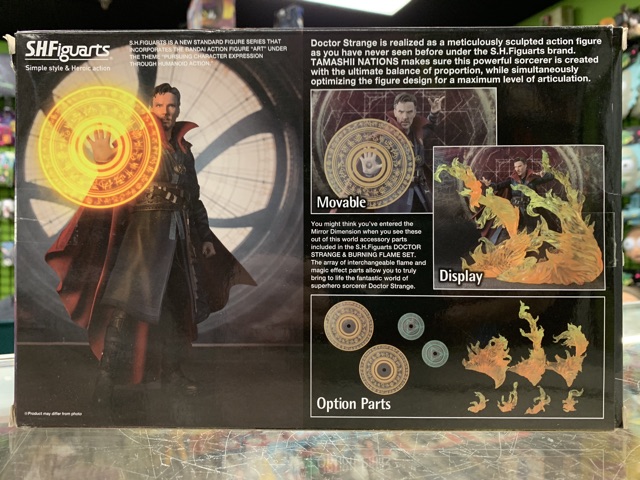 Mô hình Shf Marvel chính hãng Bandai - Doctor Strange - Phiên bản full lửa