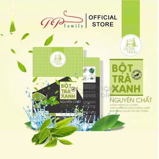 Bột Trà Xanh Cối Bột Nhà Ri Nguyên Chất 100gr Dưỡng Trắng Da Tự Nhiên Giảm Mụn Giảm Thâm