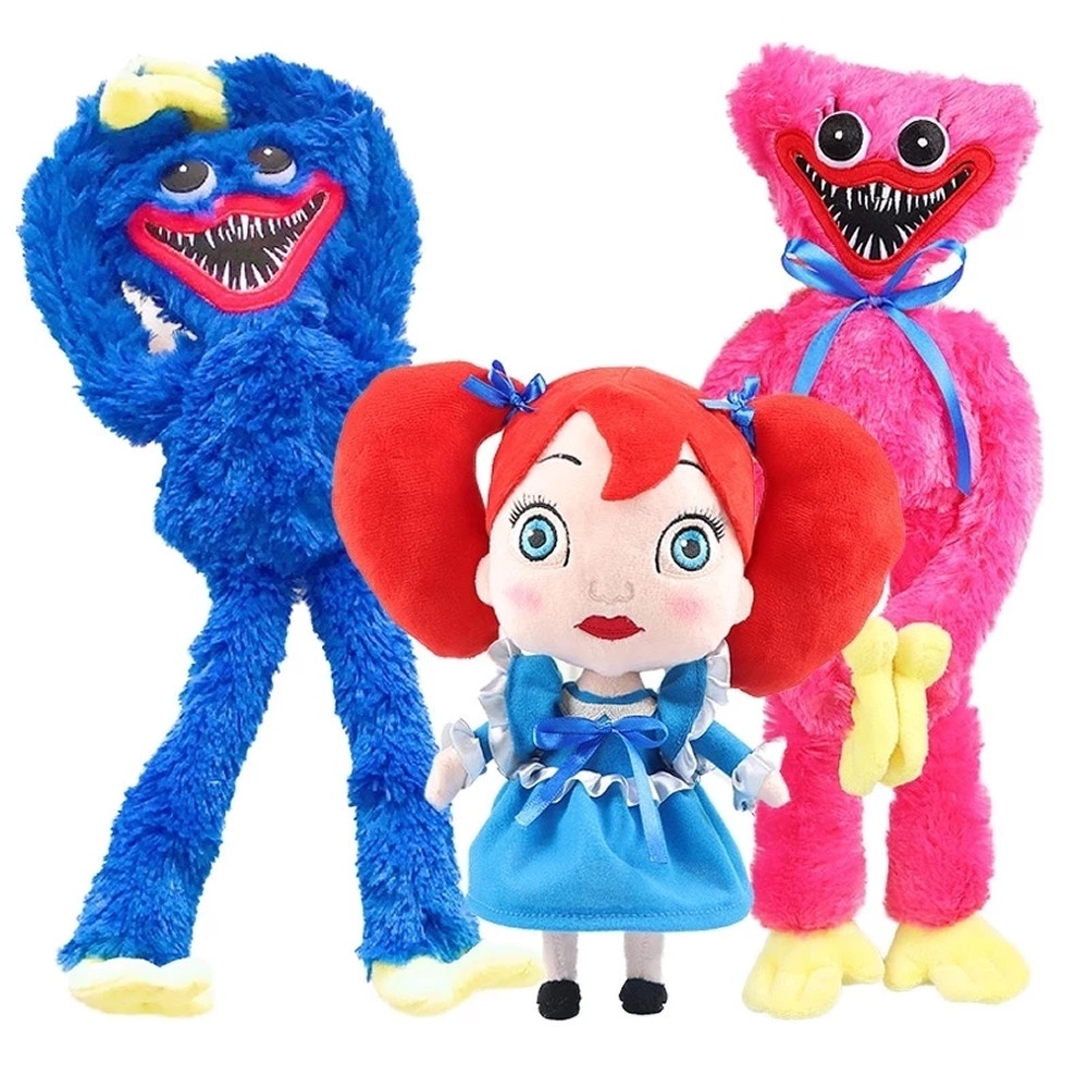 🤡Poppy Playtime🤡 40 cm Huggy Wuggy Plush Toy Đồ chơi sang trọng Cây thuốc phiện Playtime Đồ chơi đáng sợ Món quà Giáng sinh Đồ chơi trò chơi nhân vật búp bê