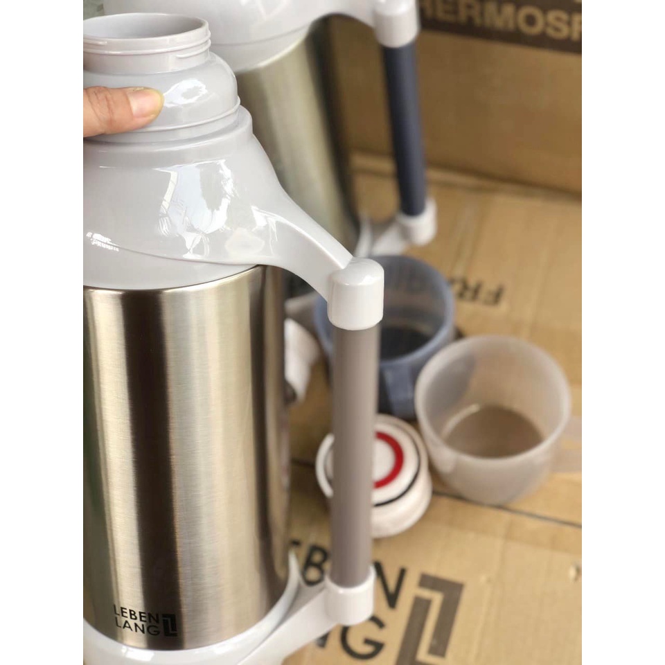 Bình thuỷ 2L Lebenlang Đức LBT282 - Phích nước giữ nhiệt Lebenlang LBT282