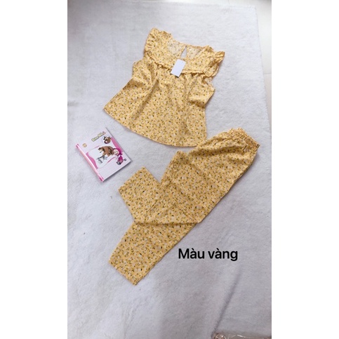 xu hướng mới đồ bộ 9 tấc vải mango họa tiết cubis shop