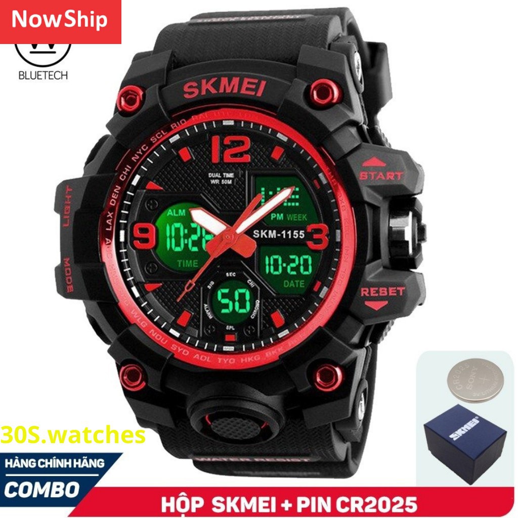 [Chính Hãng] Đồng hồ nam SKMEI 1155B điện tử thể thao chính hãng đa chức năng siêu bền chống nước-30s.watches