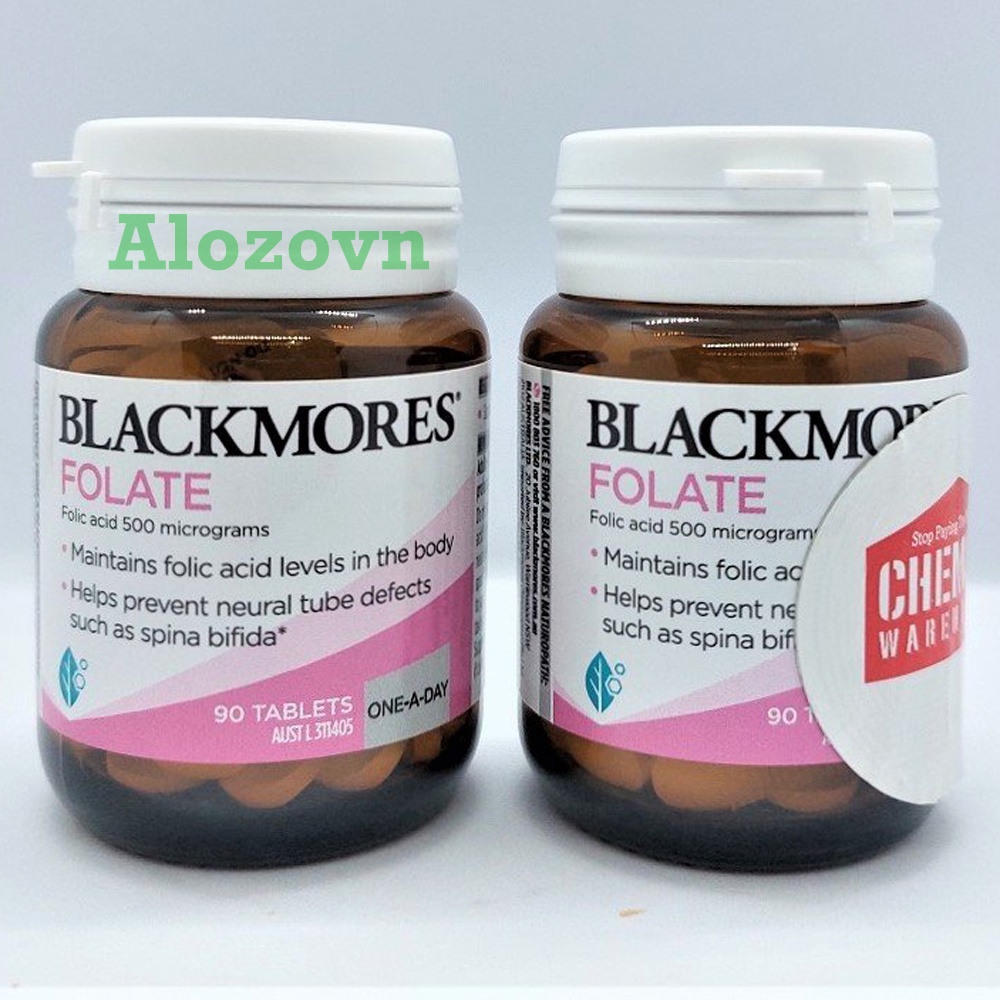 Viên Uống Bổ Sung Axit Folic Cho Mẹ Bầu Blackmores Folate Úc, 90 viên