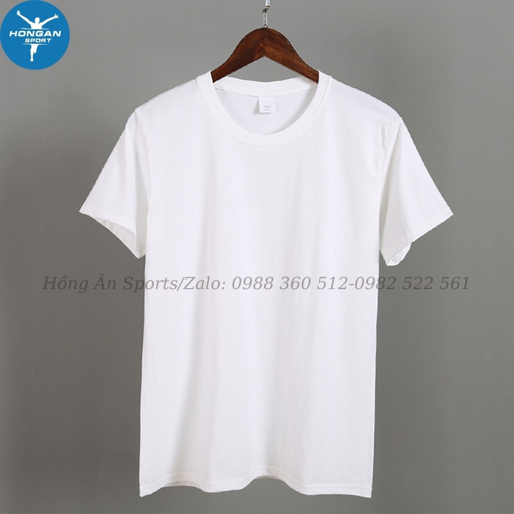 Áo Phông Nam Nữ Áo Thun Trơn Đẹp Basic Ngắn Tay Không Cổ UNISEX Trắng Đen Chất Cotton