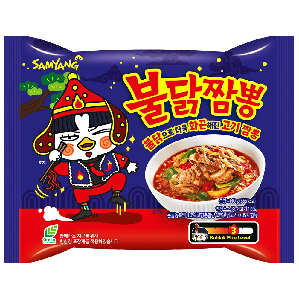 Samyang buldak jjamppong Hương Súp Hàn Quốc